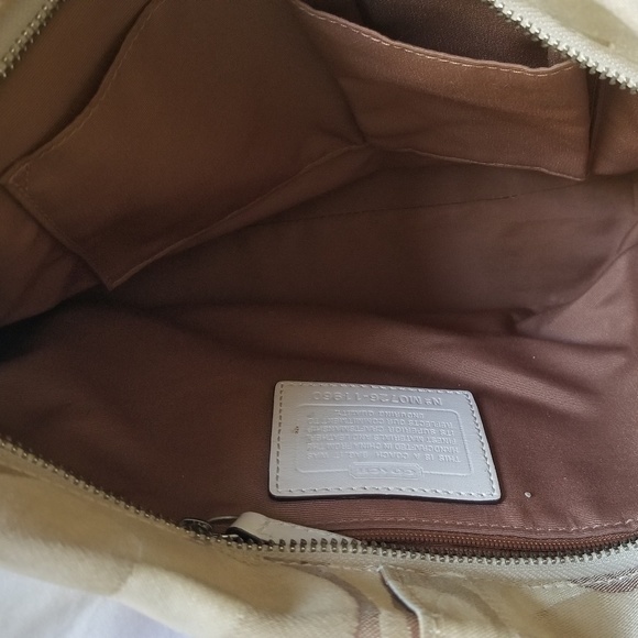 Coach Monogramed Canvas Shoulder Bag - Picture 3 of 3